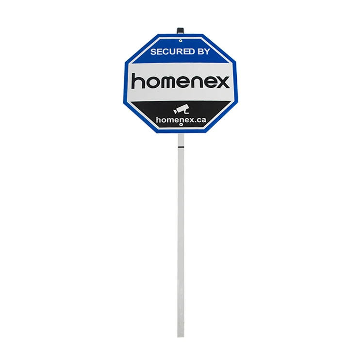 New design street video surveillance camera Aluminum PS material reflective security yard sign