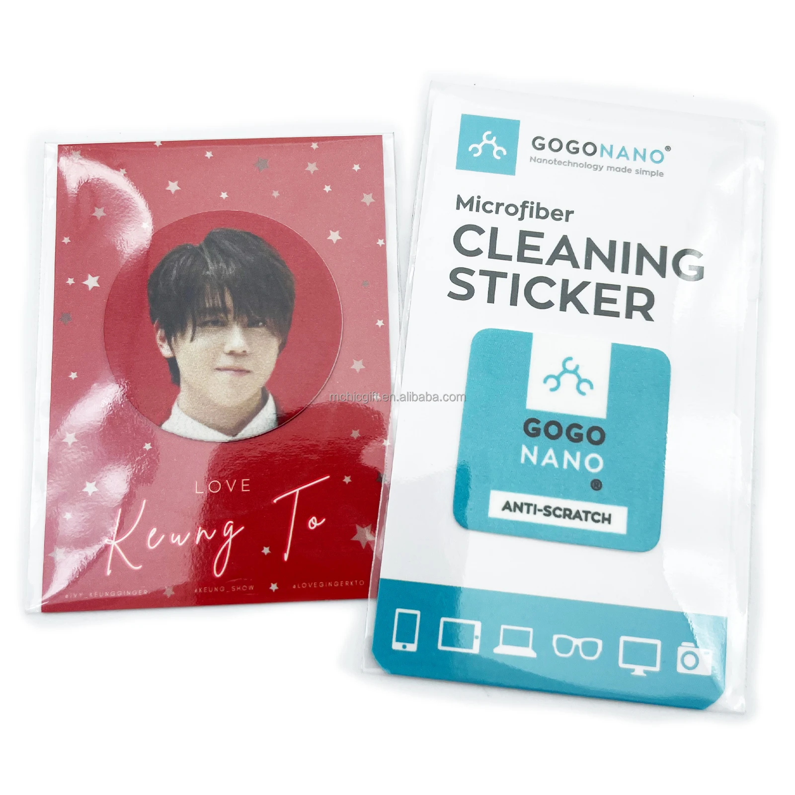 Hot Sale Durable Microfiber Mini Sticky Mobile Phone Screen Cleaner