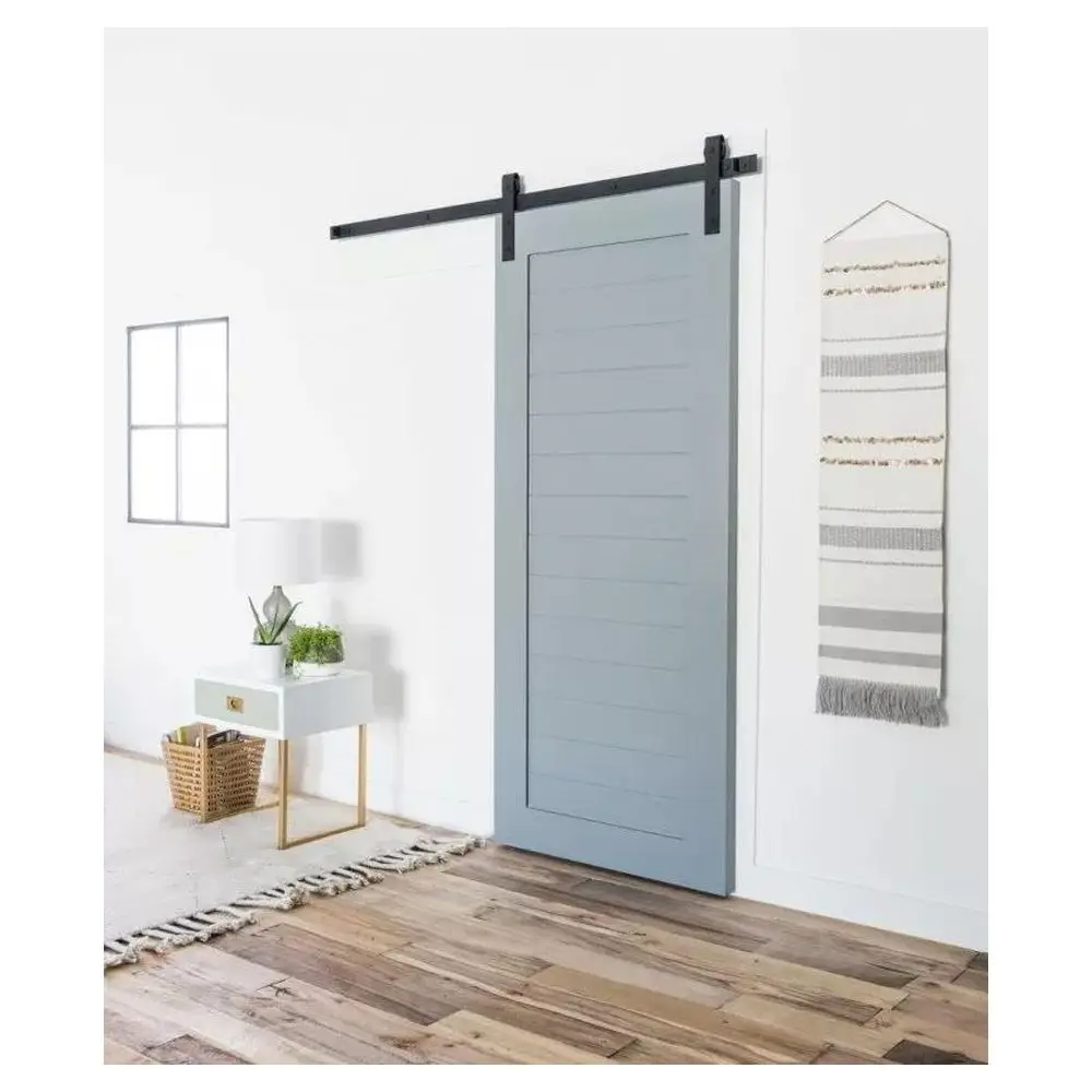 Современный дизайн сделай сам необработанная цельная сосновая деревянная дверь для дома интерьерная плита деревянные раздвижные двери сарая