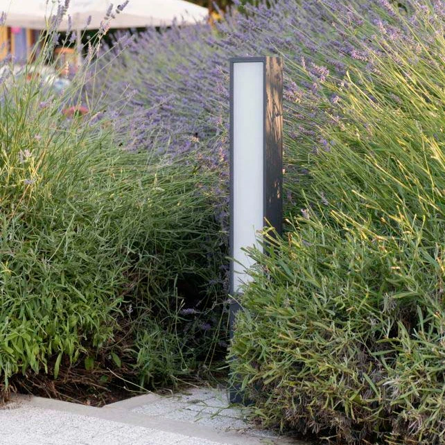 Customized Landscape Lawn Villa Pillar Light Led Outdoor Bollard Aluminum Body Galvanized Sheet Garden Lights