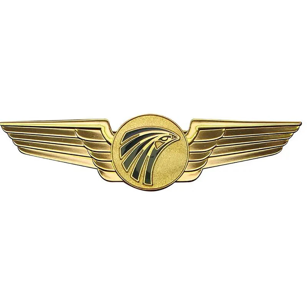 Promotional Custom 3D Gold Airplane Lapel Pin Metal Pin Badge