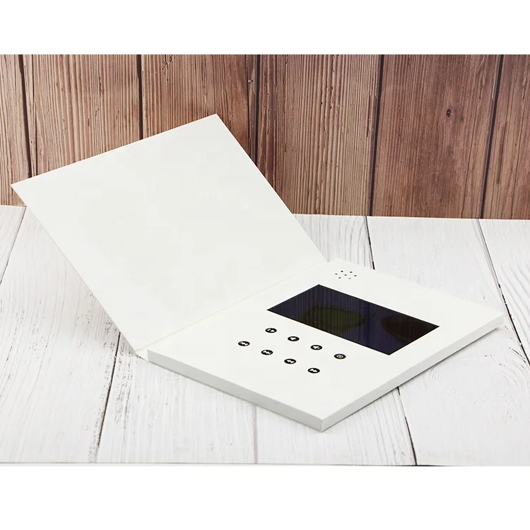 The multifunctional digital brochure greeting card lcd gift items with promotion logo customized video book