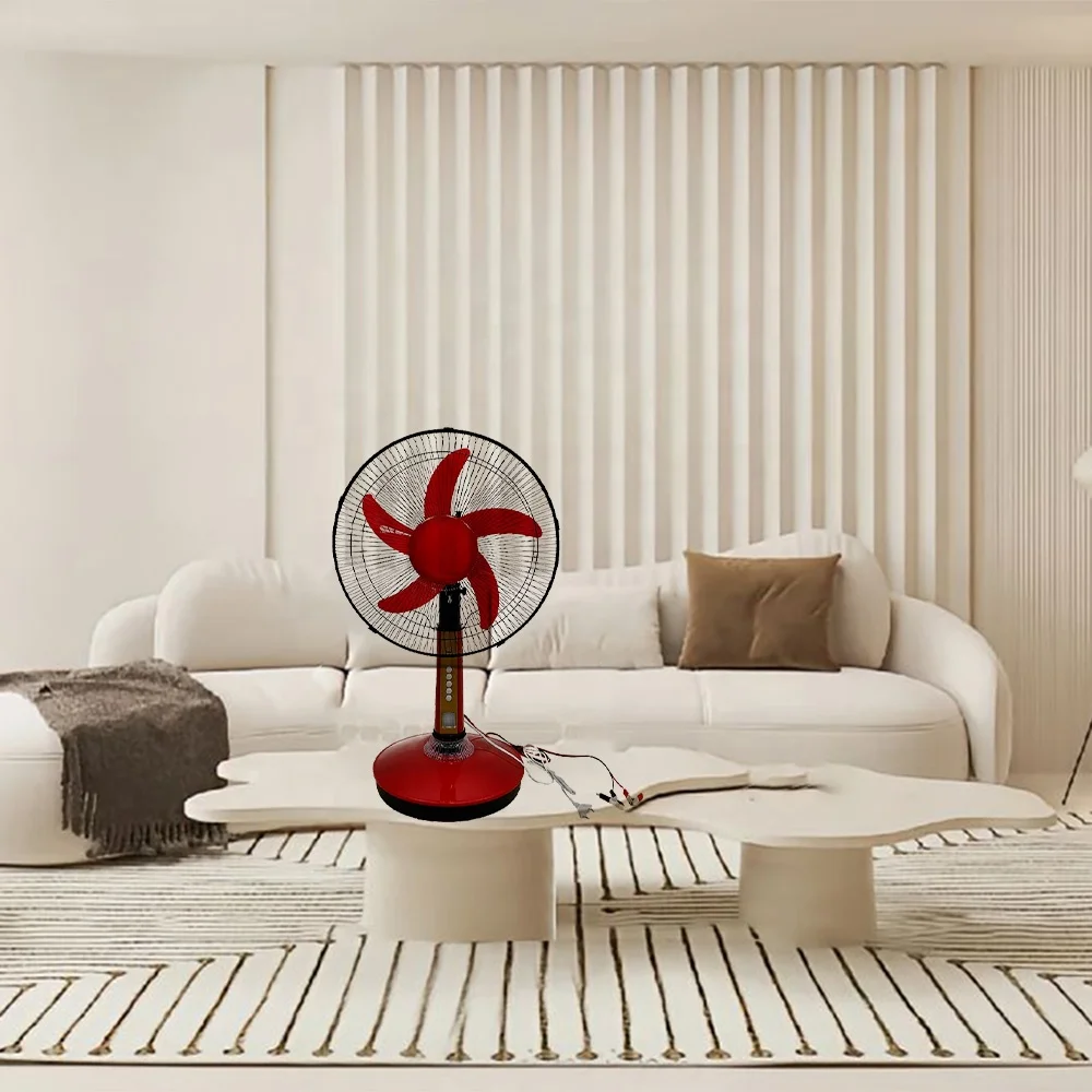 Home Appliances Energy Saving Desk Fans 16' DC Solar Fans DC Table Fan With Light