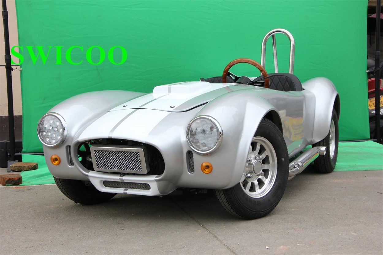 Mini Hotrod Car Shelby 150CC Gasoline Cool Mini Cobra Car with 2 Seat Go Kart for Adult,for Kid Christmas Gift