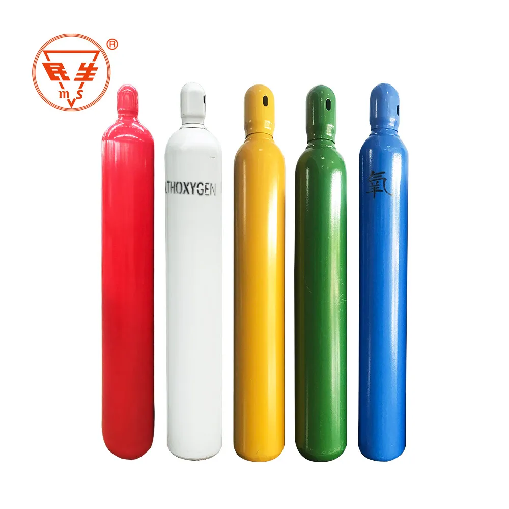 H2 O2 Co2 N2 Ar2 He2 Seamless Gas Cylinders