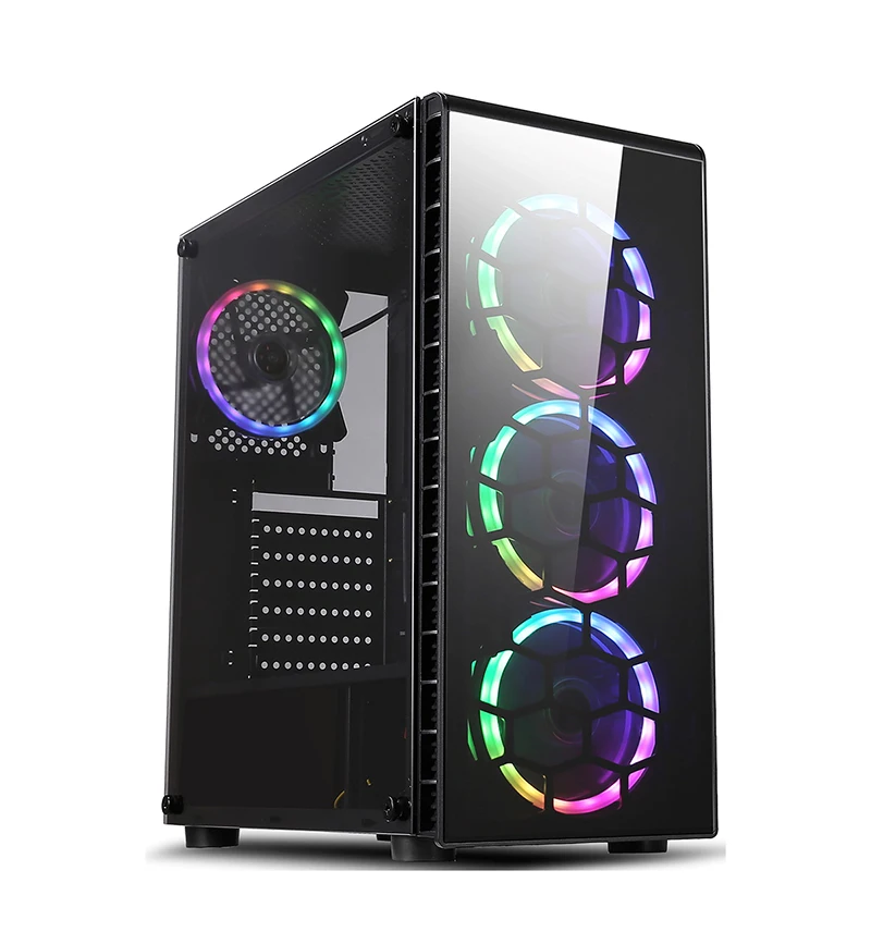 Classis pattern glass exquisite workmanship pc case computer chassis pc gaming for gamer