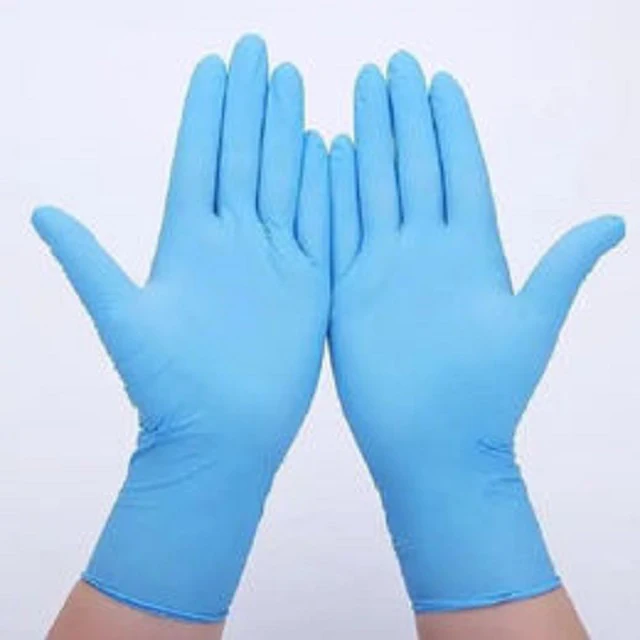 Factory Price Household Products Food Blue Working PVC Rubber Gloves