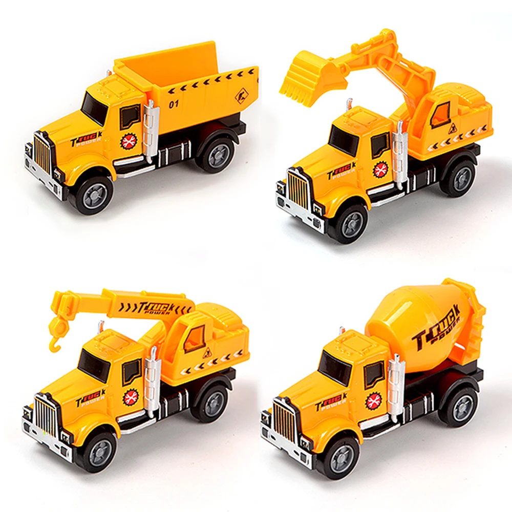 Wholesale 1/64 Diecast Toy Truck Model Construction Vehicles Engineering Car Toys Die Cast Metal