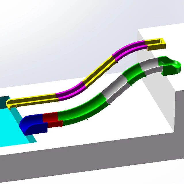 Manufacturing Pool Water Slide for Backyard Swimming Pool /Home Pool