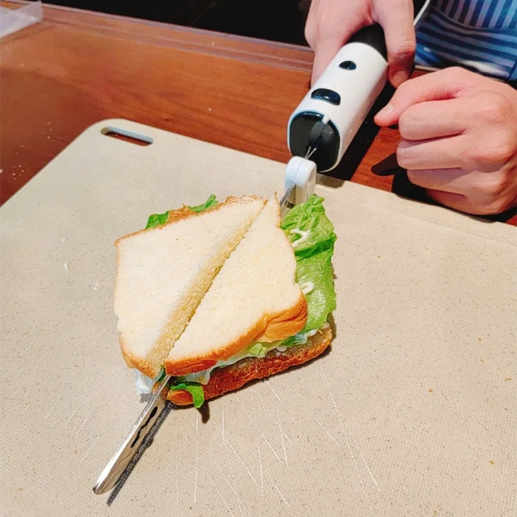 Cordless rechargeable Li battery Electric knife Electric cutting knife for meat cutting kitchen knife