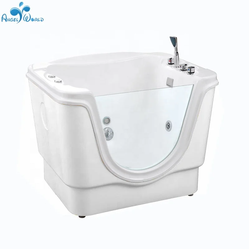 High Quality Acrylic Neonatal Bathtub with Glass Surface Constant Temperature Infant Spa Includes Faucet Baby Pool Type