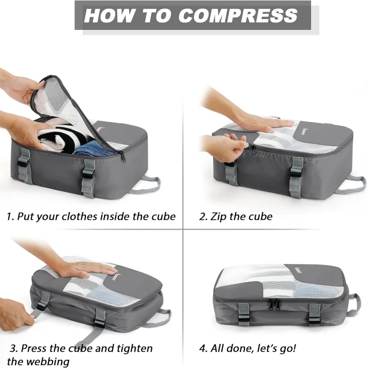 Korean Oxford Underwear Travel Bag Set Waterproof Cation Clothes Luggage Bag Set 6 Pcs Travel Bags Luggage Set