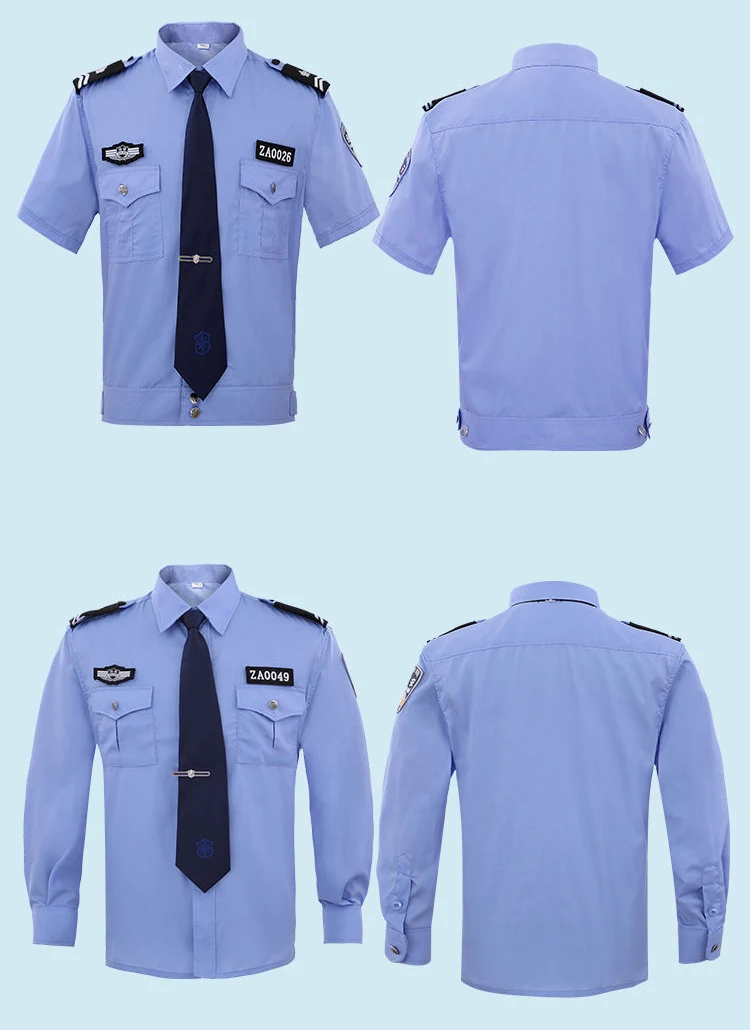 Custom Logo Guard Uniform Sets Quick Dry Fabric Security Guards Uniform Utility Pants Suit Security Guard Work Wear