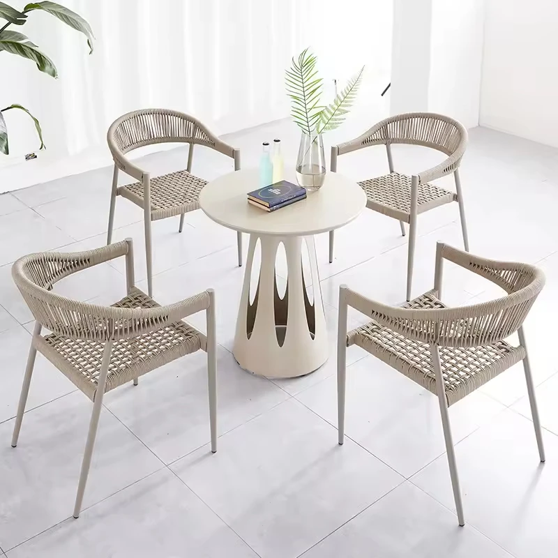 Small Outdoor Patio Furniture Dinning & Tea Table Garden Set for Courtyard Wholesale