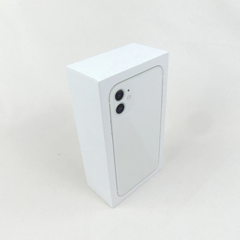 Custom design new style mobile phone box white paper packaging box phone cover box for electronic product