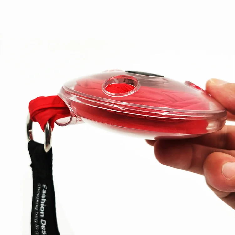 Roll Up In Small Case Portable Eco Friendly Folding Shopping Bag