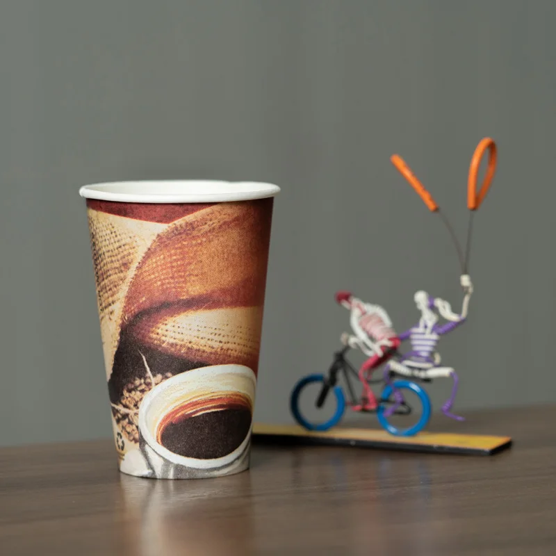 Cheap Cafe Home And Party Use Paper Cup Fan Oversized Paper Tea Cup