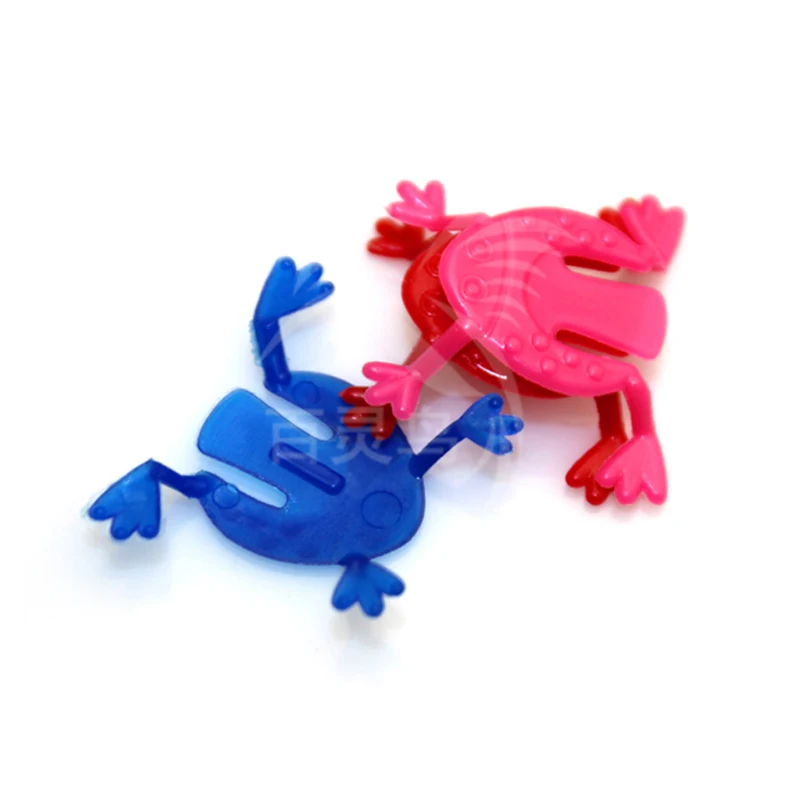 very cheap small plastic funny promotional jumping frog toy buy from China