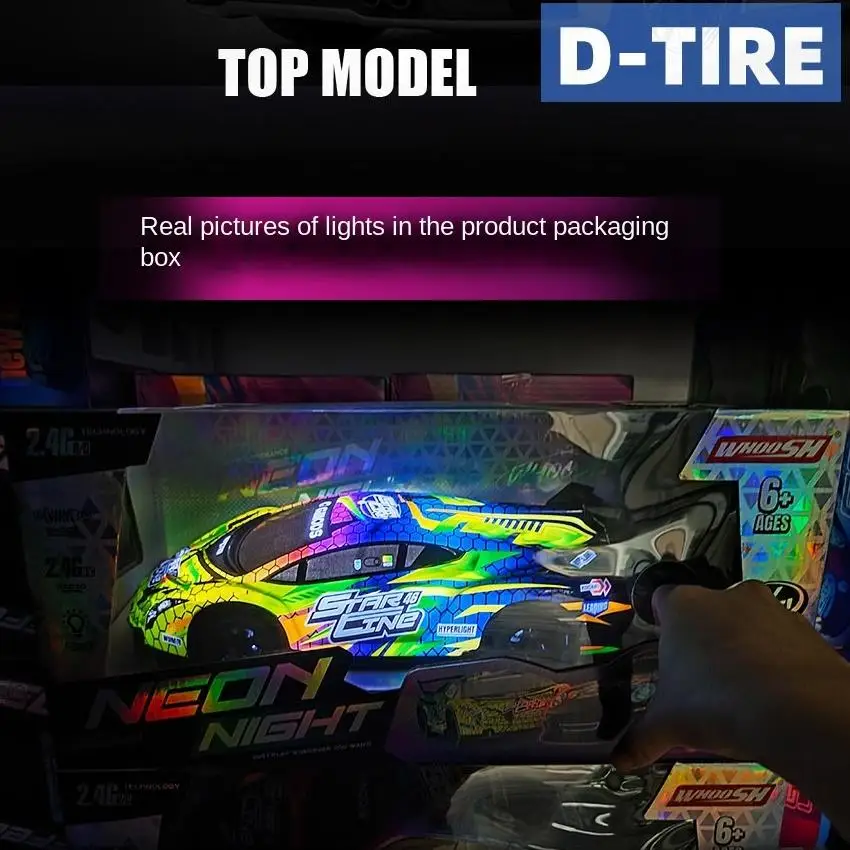 AiJH 2.4GHz Racing Rc Car Electric Sport Toy With Charging Light Frequency Easy Operation Rc Car Model