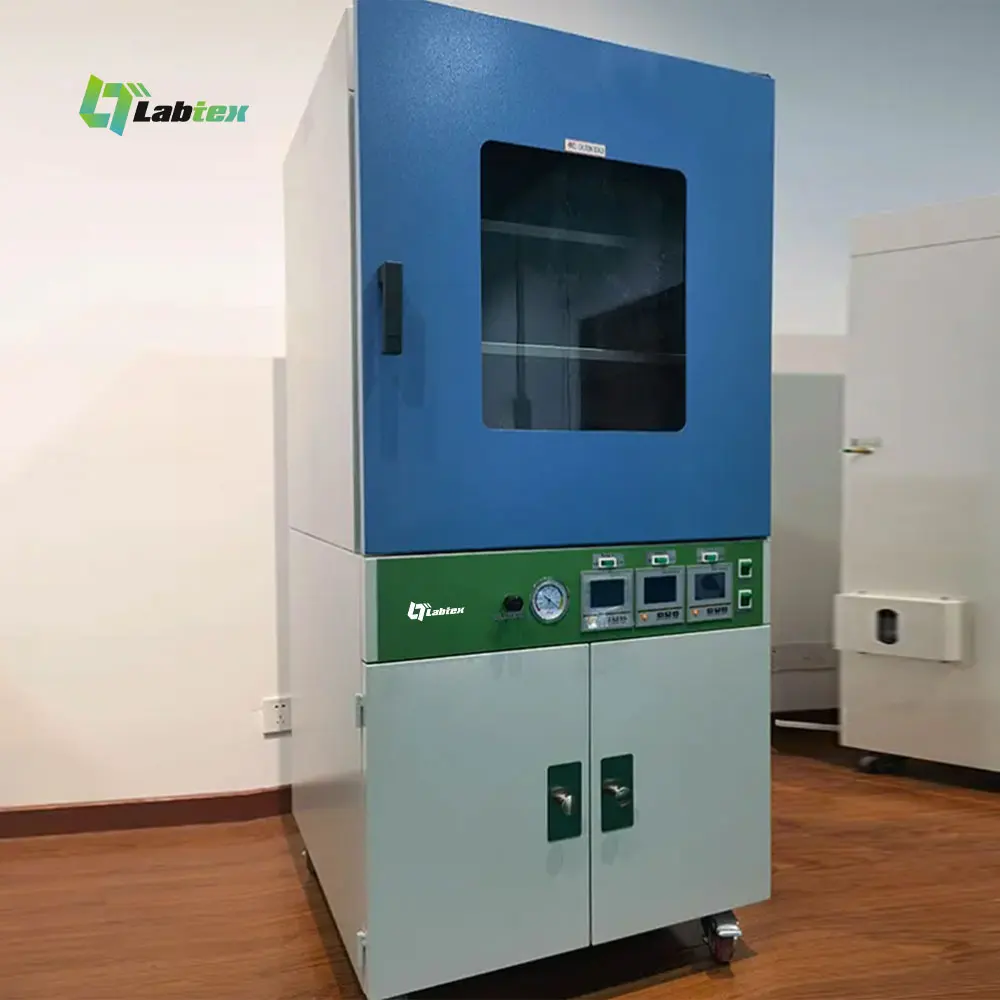LABTEX Vertical Vacuum Drying Oven Laboratory LCD Display Full Automatic Drying Oven 91L 215L Lab Vacuum Dryer