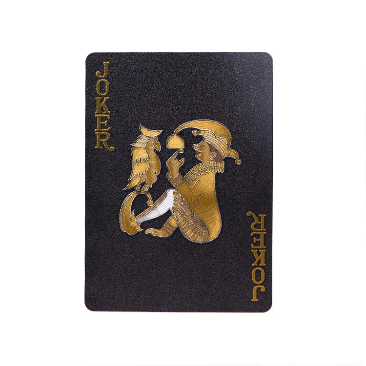 Custom Play Fun Party Game Poker Card Playing Cards Card Game Board Game Custom Printing Waterproof decks gold black blue red