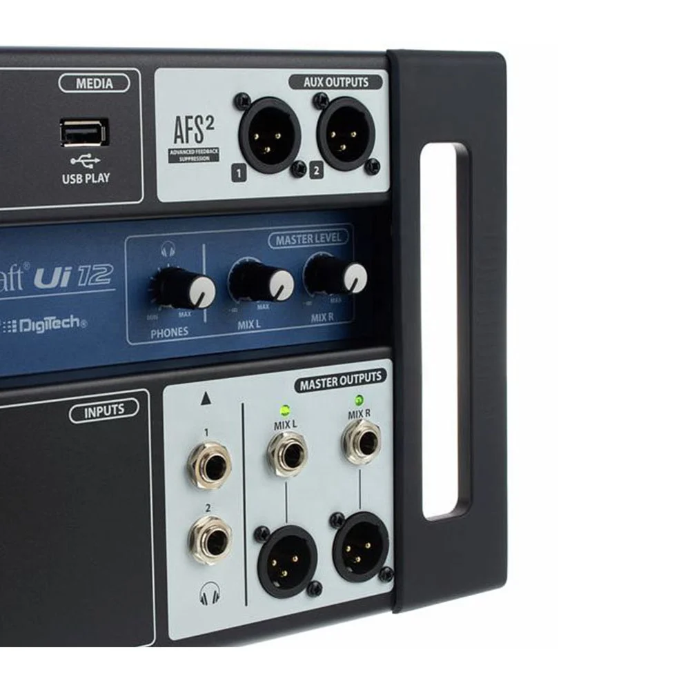 Soundcraft Ui12 12-Channel Digital Console With Integrated Stage Box & DSP Indoor Studio Music Equipment Digital Mixer