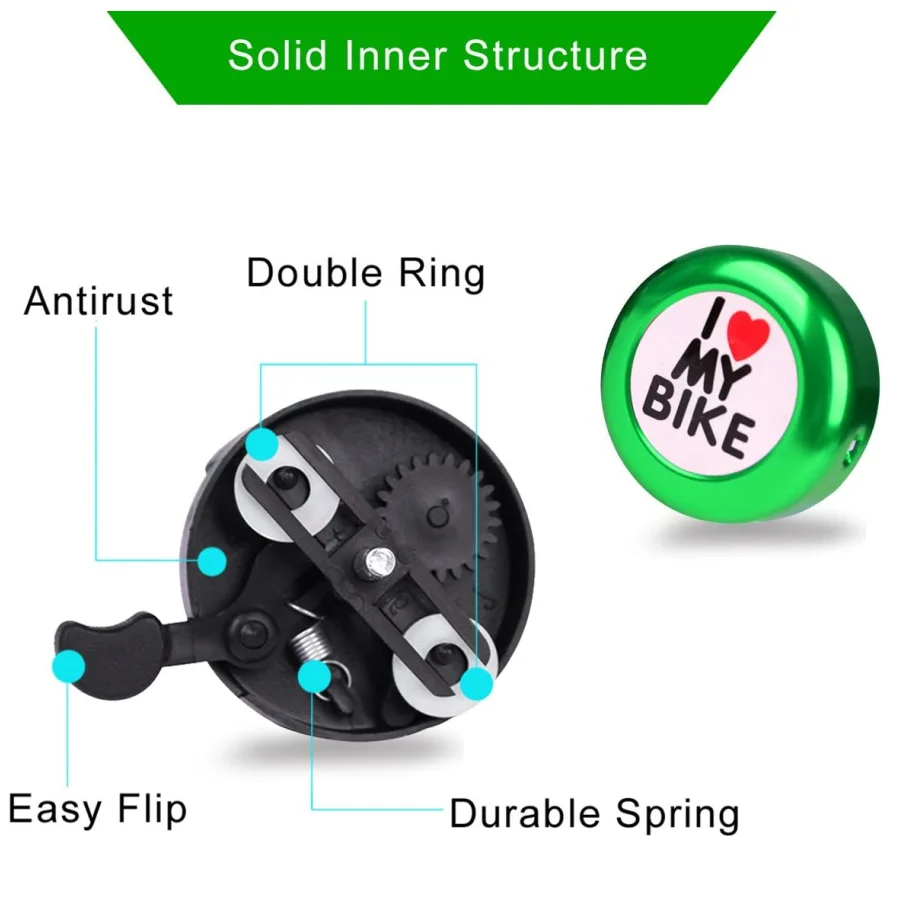 Rainproof Vintage Classic Bicycle Bells Aluminum Alloy Bike Handlebar Bell Ring Loud Sound Horn Safety Alarm