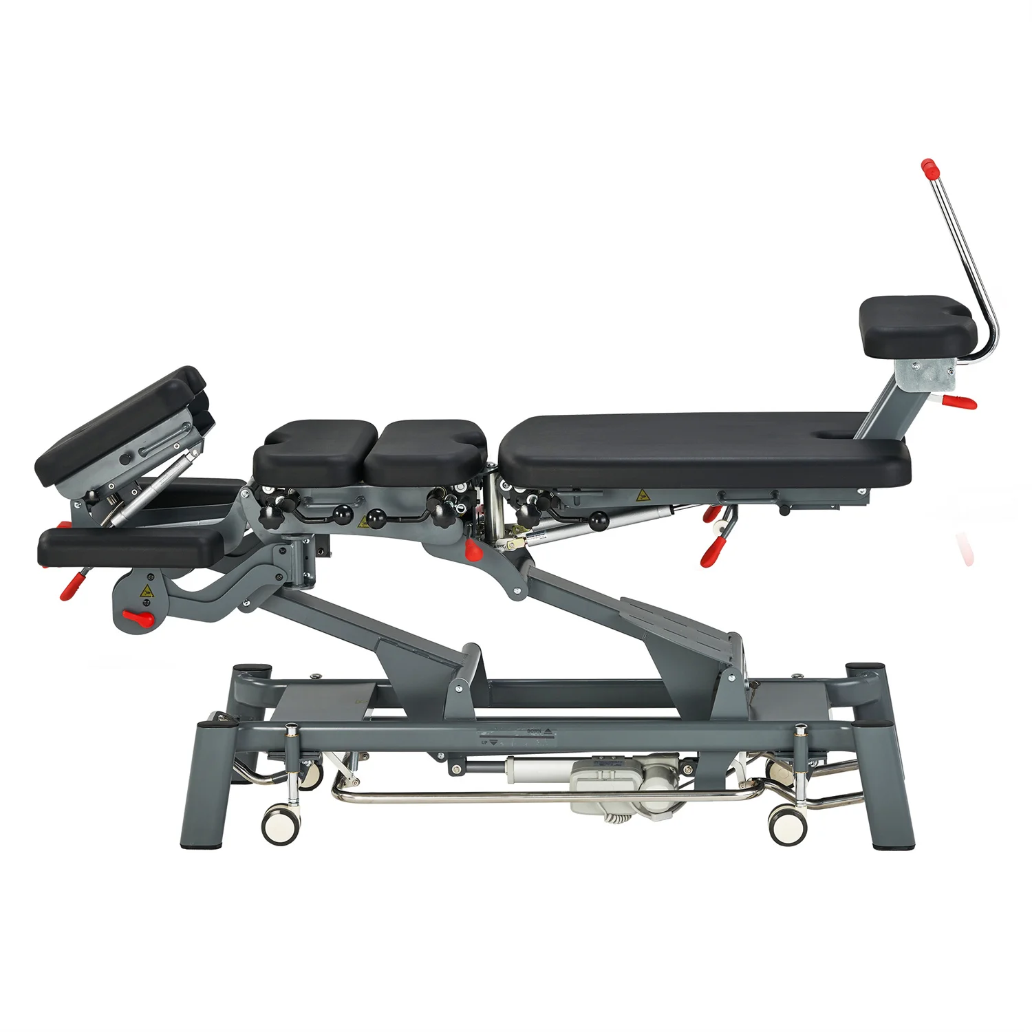 Mt Fairworth-381 Medical Therapy 4 Section Electric Couch Examination Spine Osteopathy Bed Chiropractic Stretcher