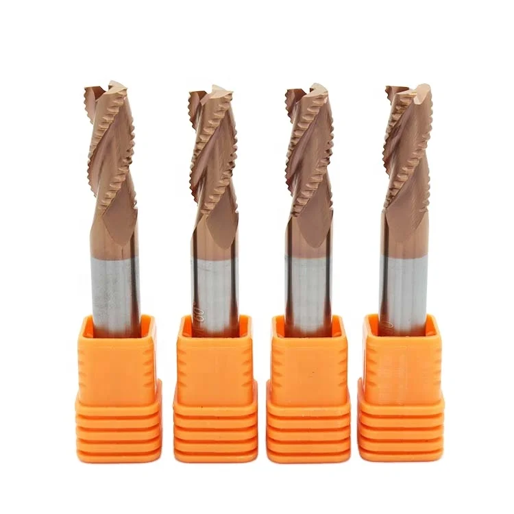 Recommended Solid Carbide Roughing Cutters 3 Flute Rough Milling Cutter HRC55 End Mill Side Face/ Step Shoulder/straight Slot