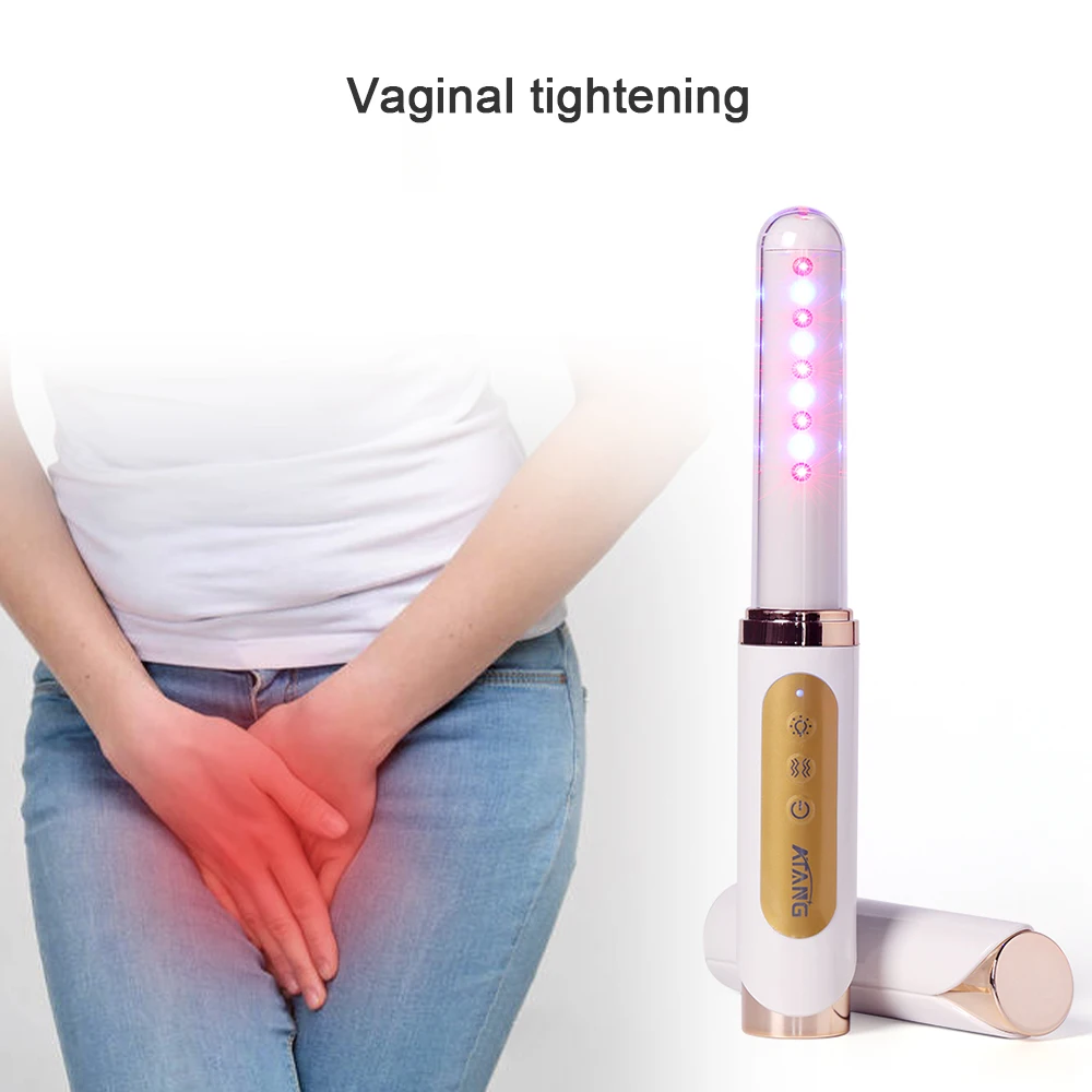Vagina Tightening Stick for Urinary Incontinence & Cervical Erosion Red & Blue Light with Vibration Treat Vaginitis Machine