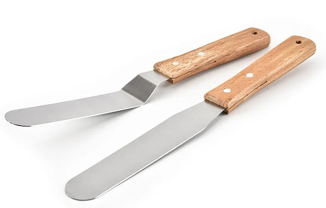 
11 Inch Rotating Cake Turntable with 2 Icing Spatula and 3 Icing Smoother Revolving Cake Stand White Baking Cake Decorating 