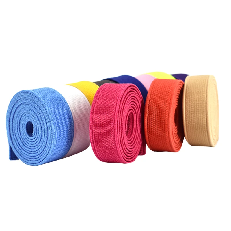 Elastic Band for Short Skirt 50mm Belt 20mm Elawebbing Bandband Clothing Accessories Nylon Custom Logo Crochet Rolls in Pe Bag