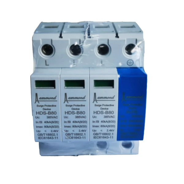power surge protector 4p ac spd class b+c power surge protector