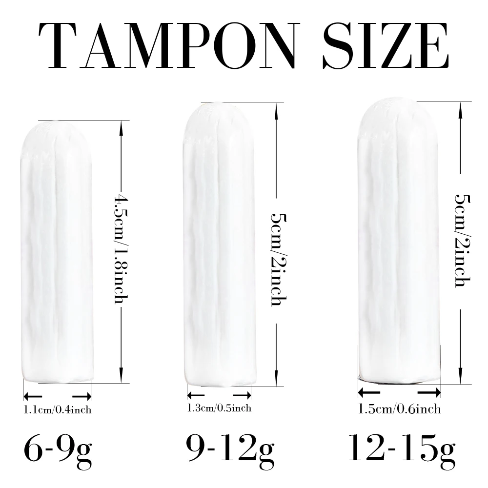 New arrived L/R/S/SP Tampons Feminine Hygiene Organic Cotton Tampon Period Applicator Tampons