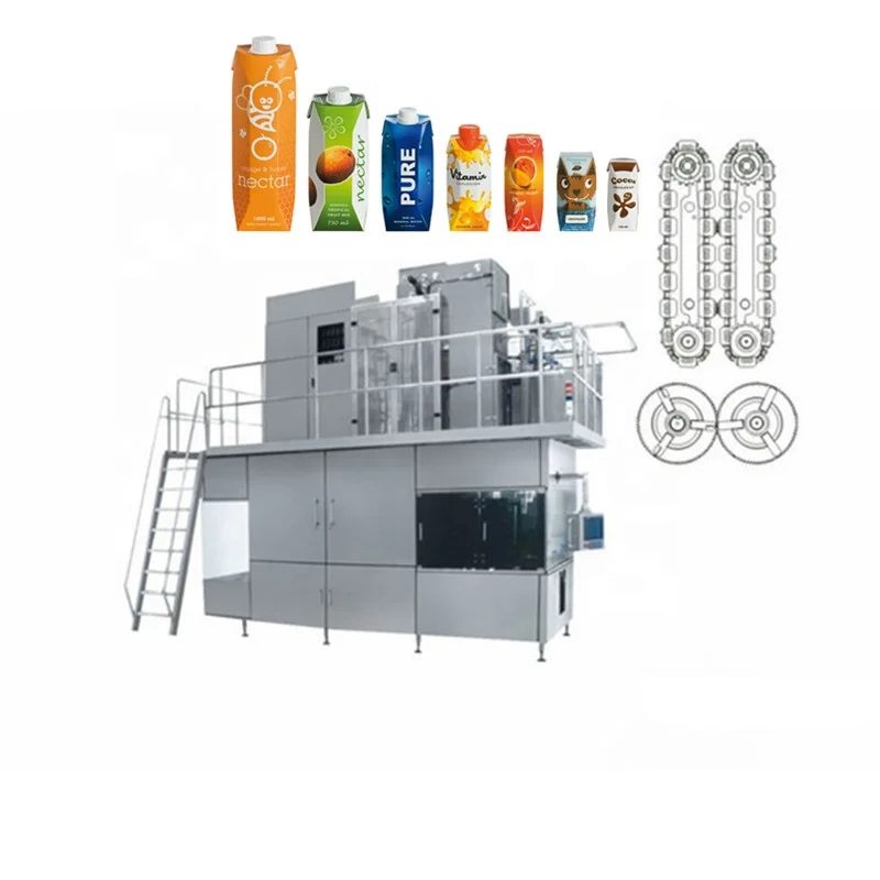 Fully Automatic Aseptic Carton Packing Filling Machine WITH UHT sterilization
