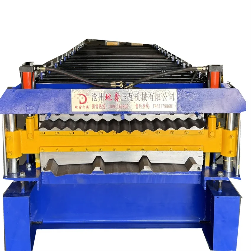 Bending Roof Construction Equipment Color Steel Plate Corrugated Iron Cold Galvanizing Aluminium Roofing Sheet Making Machine