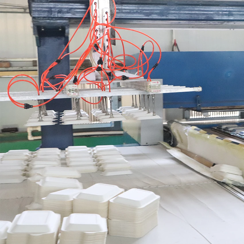 Wongs high speed paper pulp food container making machine made by bagasse pulp