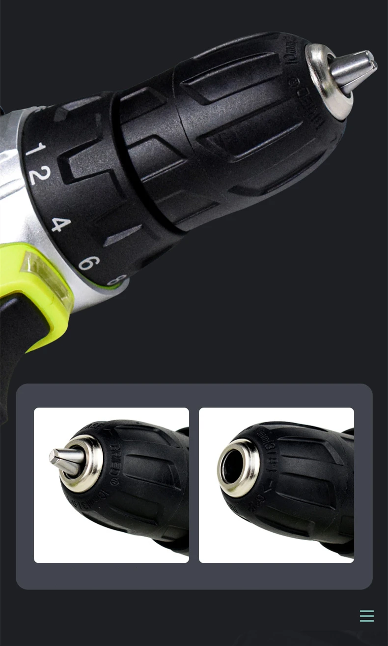 Cheap Price Lithium Battery Electric Drill Combination Screwdriver Hardware Tools Power Tools Set