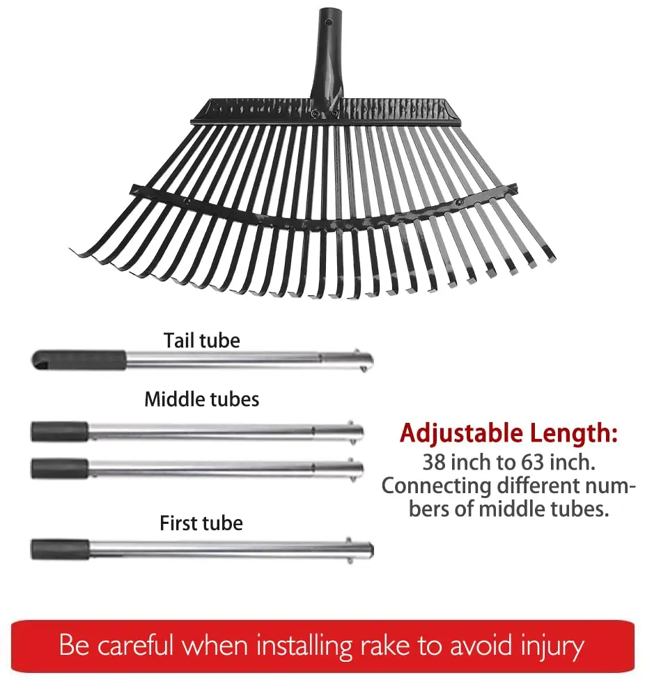 Detachable Handle Mini Hay Rake Quality Guarantee Right Hand Hay Rake Easy To Carry Hay Rake Tedder