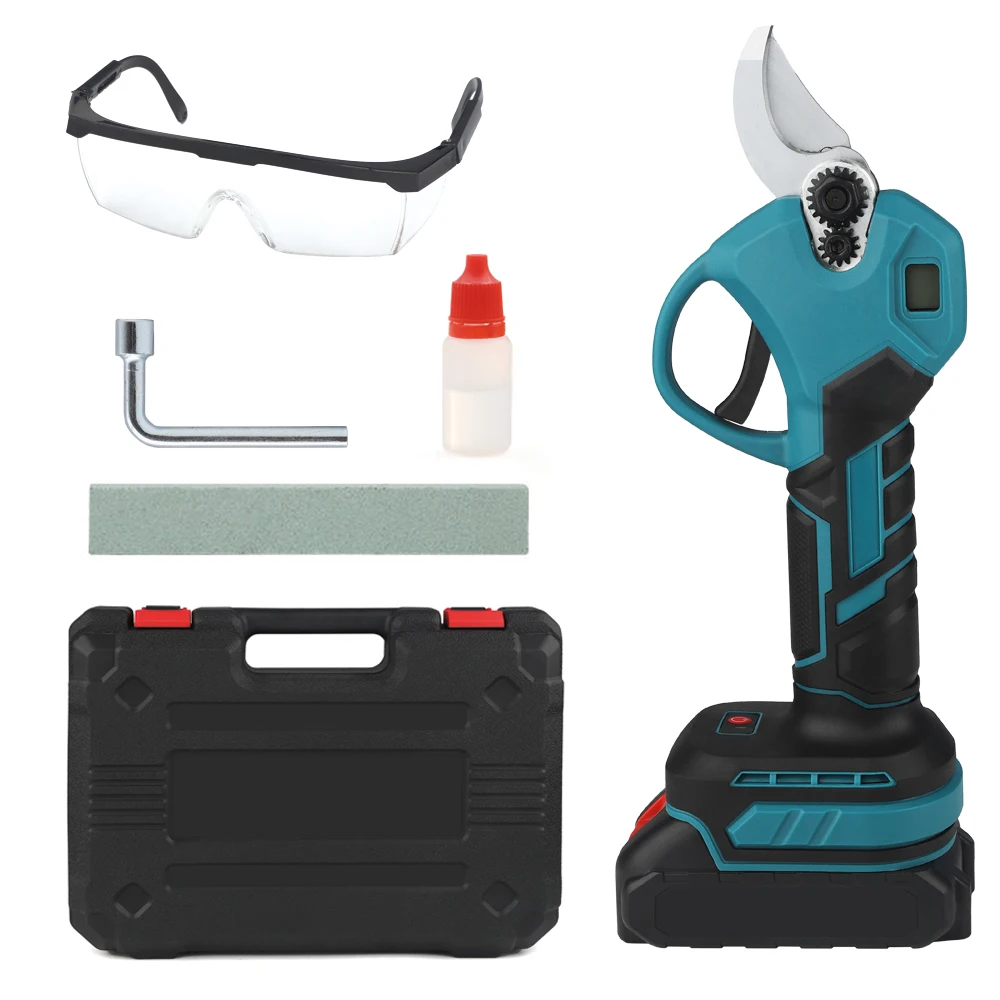 25mm professional electric pruner electric vineyard Sk5 Blade Pruner China Cordless Ratchet Pruning Shears