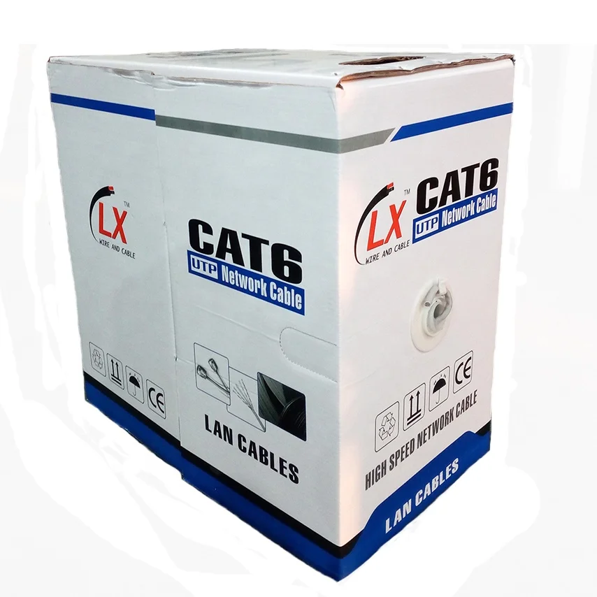 Акция хорошая цена хорошее качество UTP cat6 ethernet lan кабель с изоляцией из ПВХ 1000 футов в