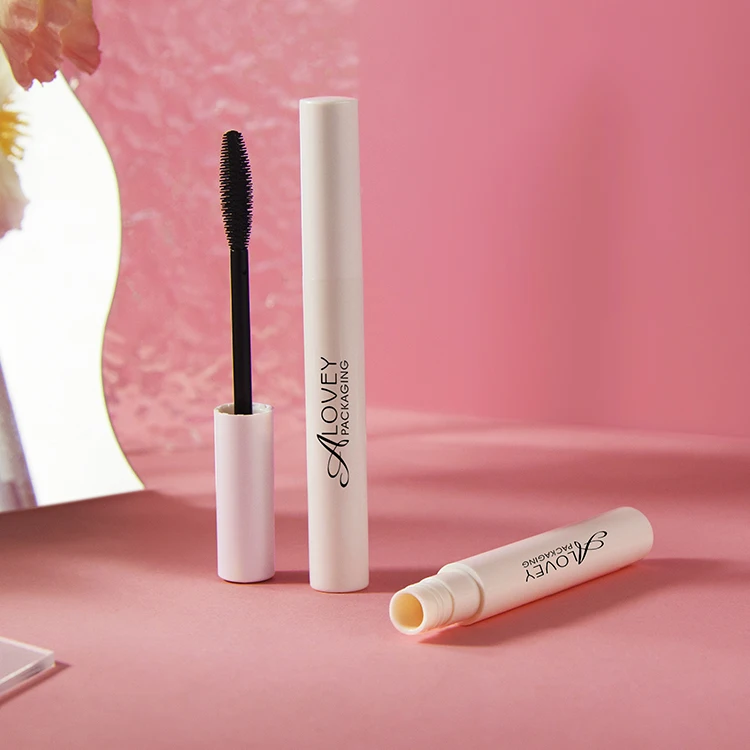 Wholesale High Quality New Design Mascara Tube With Wand White Empty Mascara Bottle With Big Brush