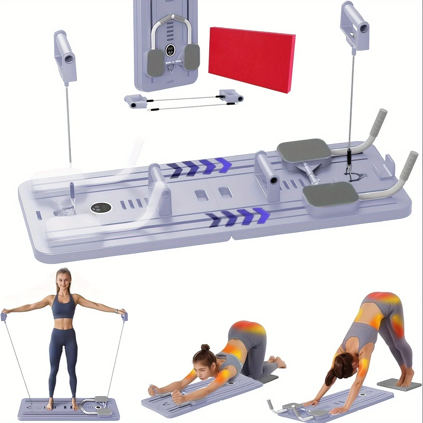 Multifunctional fitness board home health web plank support chest and abdominal muscle magic fitness equipment roll belly wheel