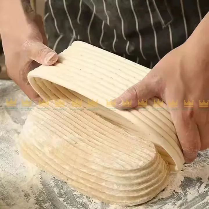 10 Inch Bread Banneton Proofing Basket wholesale handmade round fermentation dough bannetons Customized Rattan