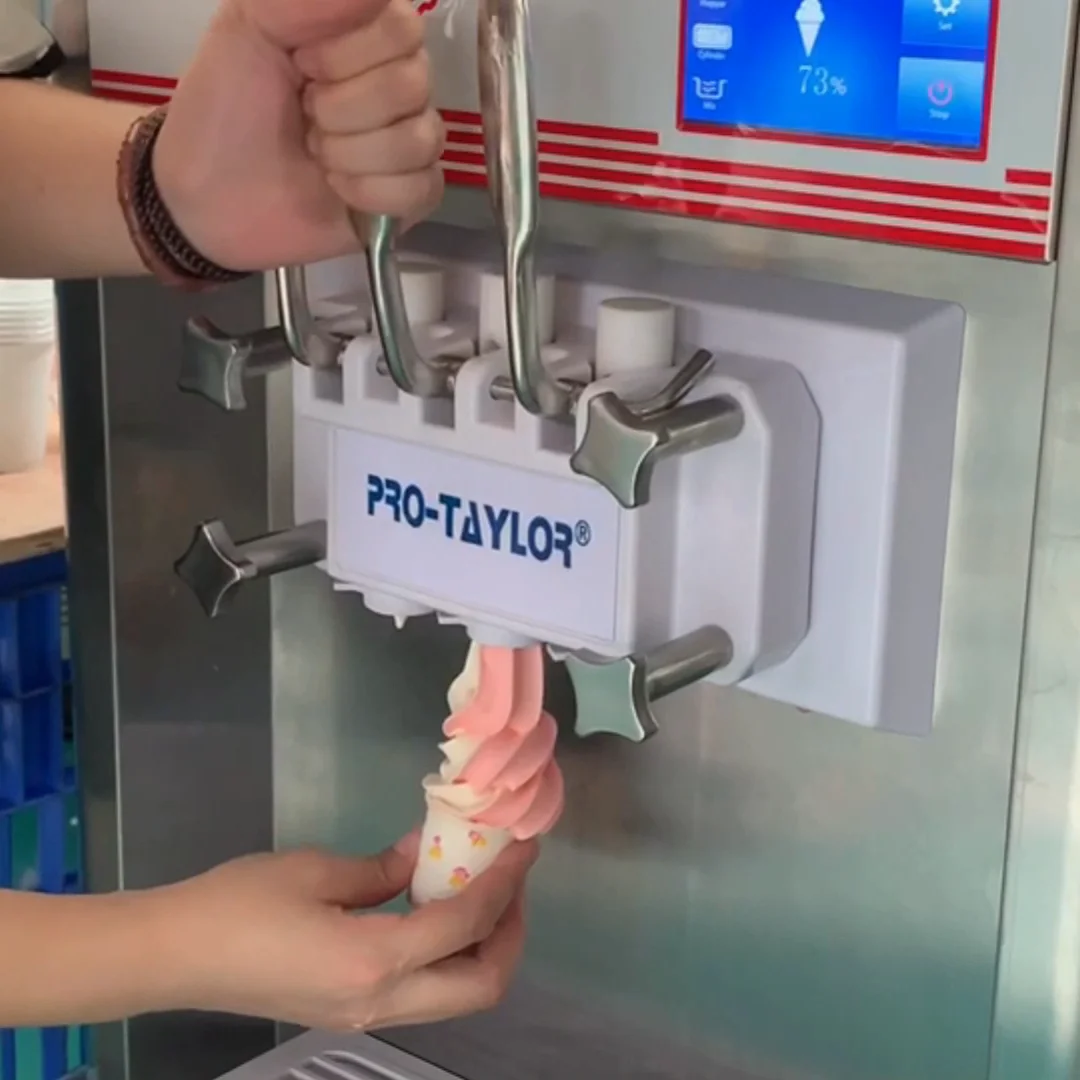 Ali baba top sellers ICM-T332 self service frozen yogurt ice cream machine maker commercial