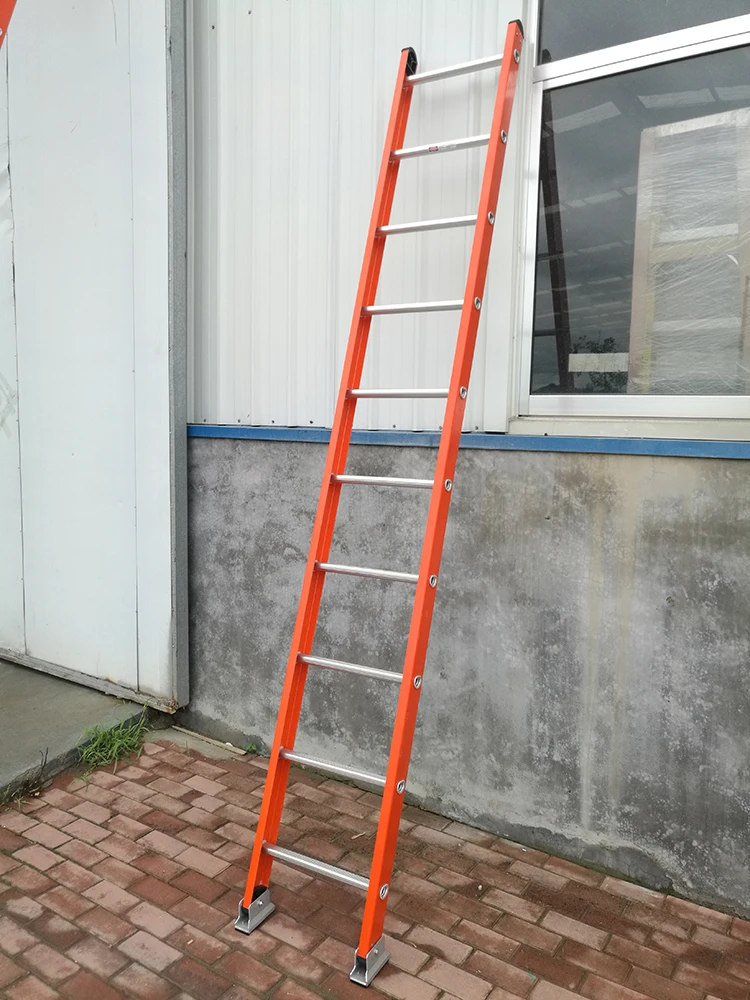 Modern Household Factories Insulated High Grade FRP Straight Step Ladder
