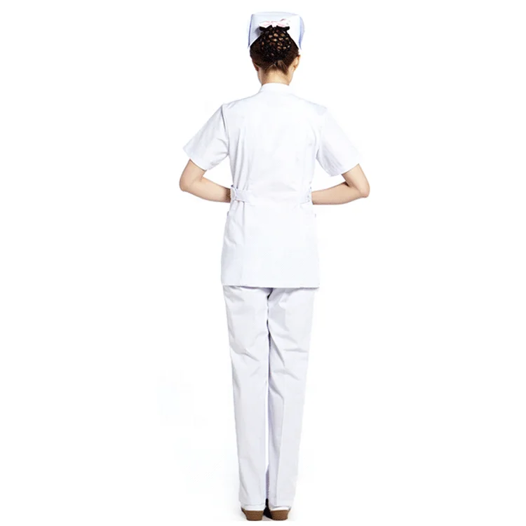Manufacturer hospital uniform short sleeve staff nurse uniform/custom cotton nurse uniform picture nursing white