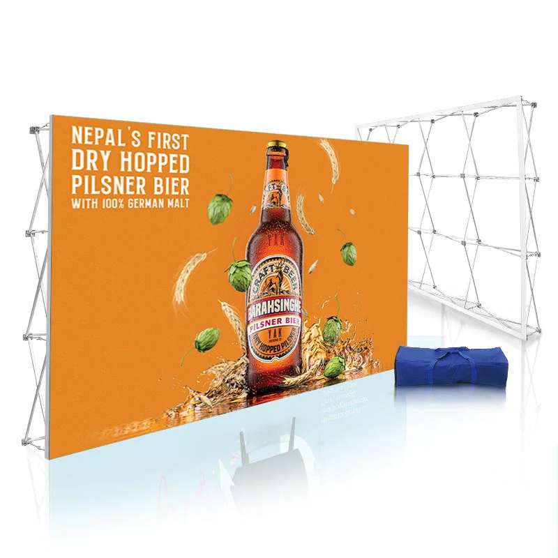 outdoor factory price Custom design advertising back drop pop up banner