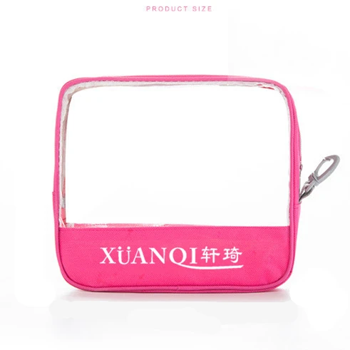 New Travel Pvc Cosmetic Bags Set Women Transparent Clear Zipper Clear Makeup Case Bags Bath Wash Tote Handbags Case