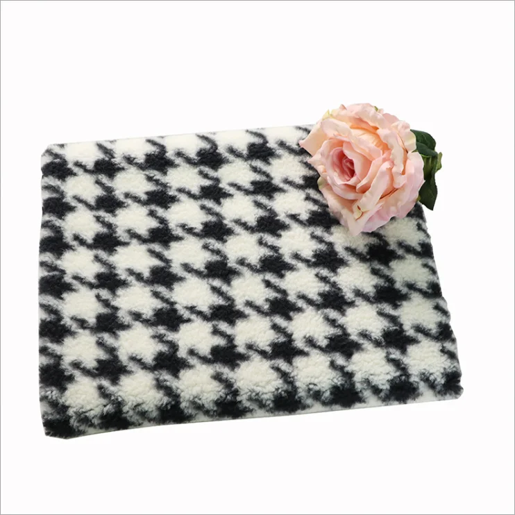 100% Polyester Textile One Side Granule Lamb Wool Hometextile Fabric Printing Sherpa Fleece Fabric